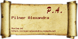 Pilner Alexandra névjegykártya